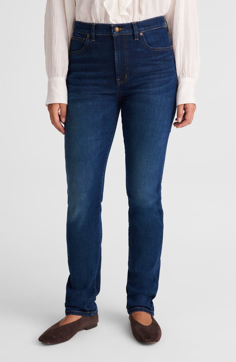 Madewell The Pencil High Waist Jeans, Alternate, color, Pipestone Wash