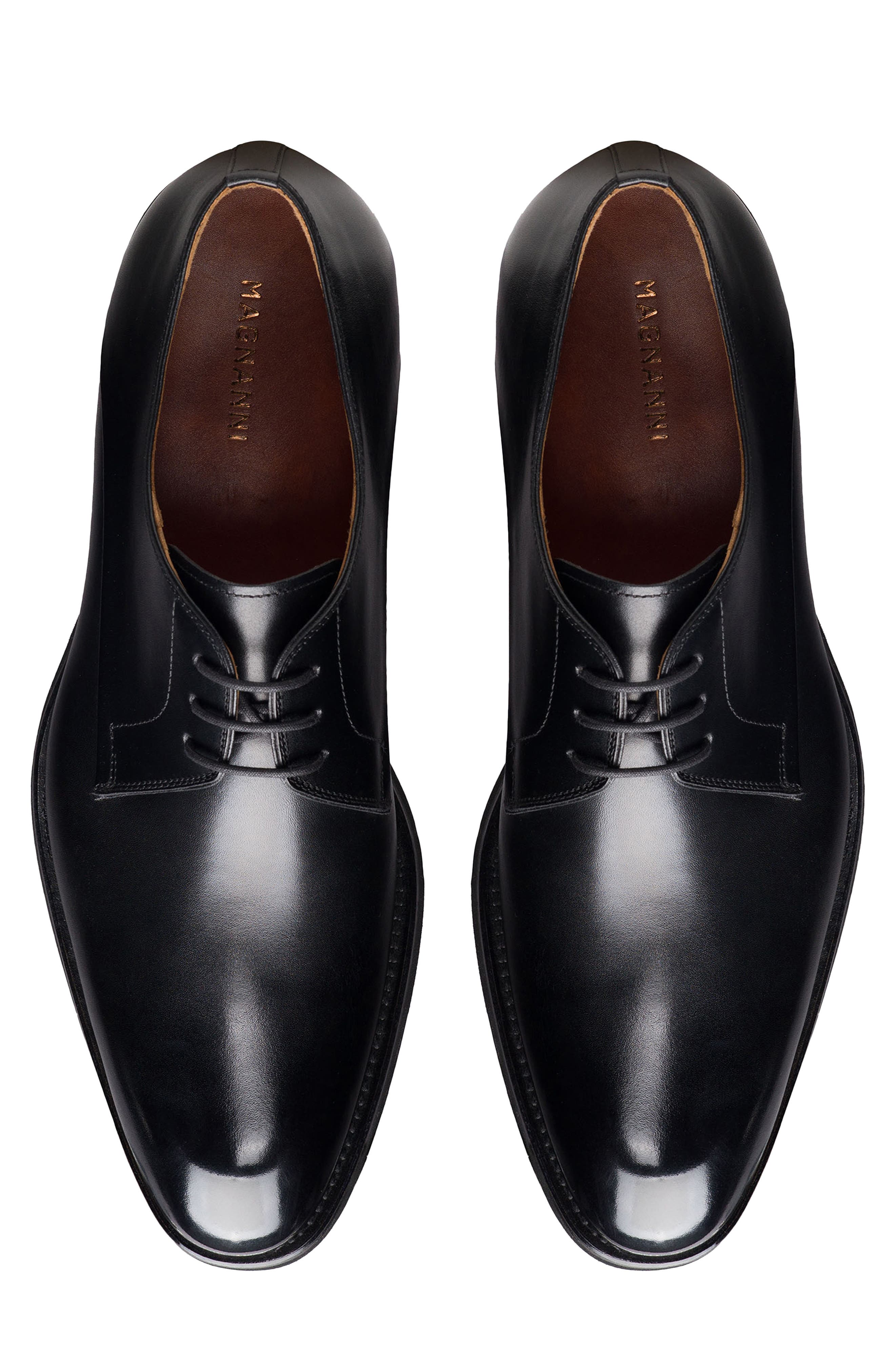 Magnanni Omero Leather Plain Toe Derby, Alternate, color, 