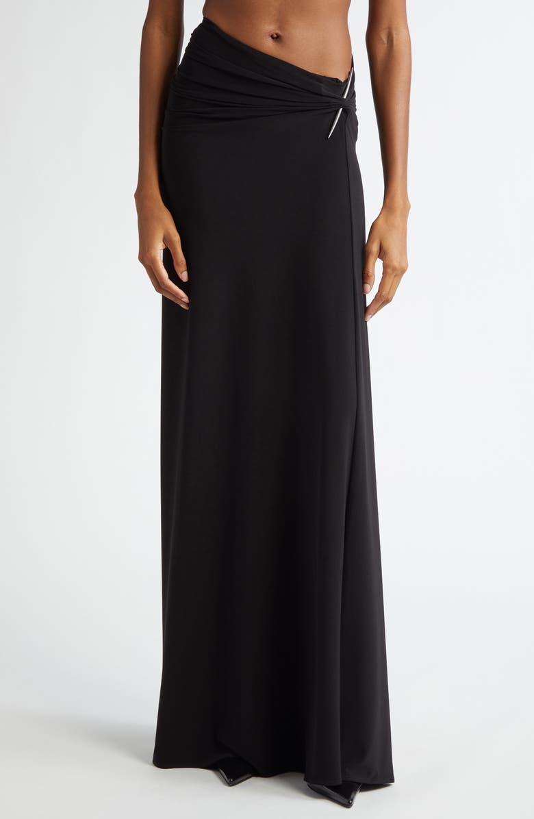 GRACE LING Pierced Dagger Jersey Maxi Skirt, Main, color, 