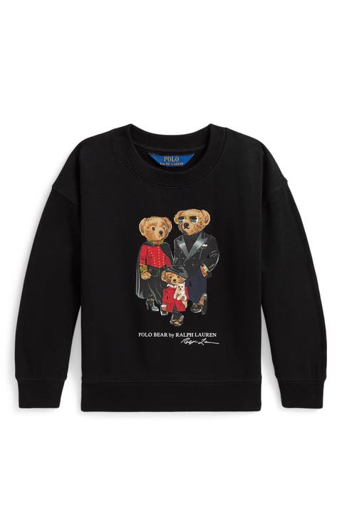 Kids' Polo Bear Family Graphic Print Sweatshirt