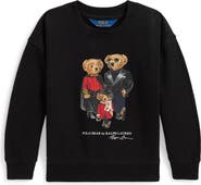 Polo Ralph Lauren Kids' Polo Bear Family Graphic Print Sweatshirt