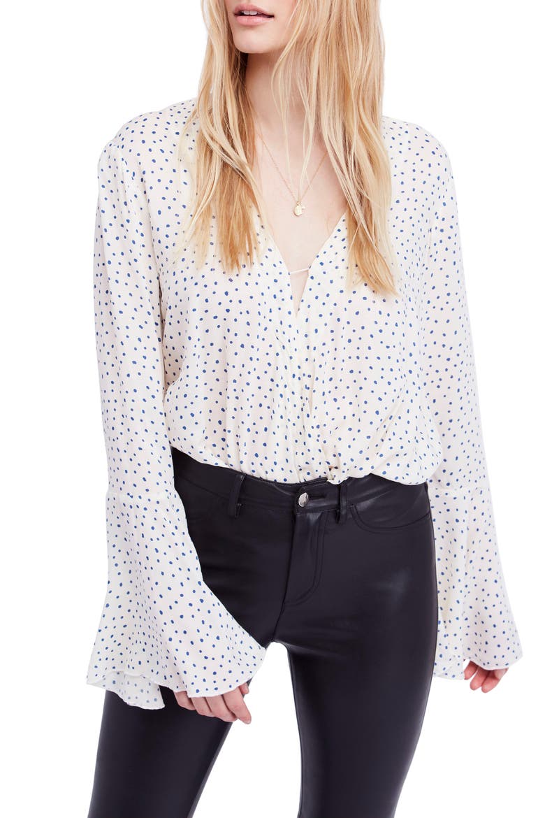 Makin' Waves Bodysuit, Main, color, WHITE