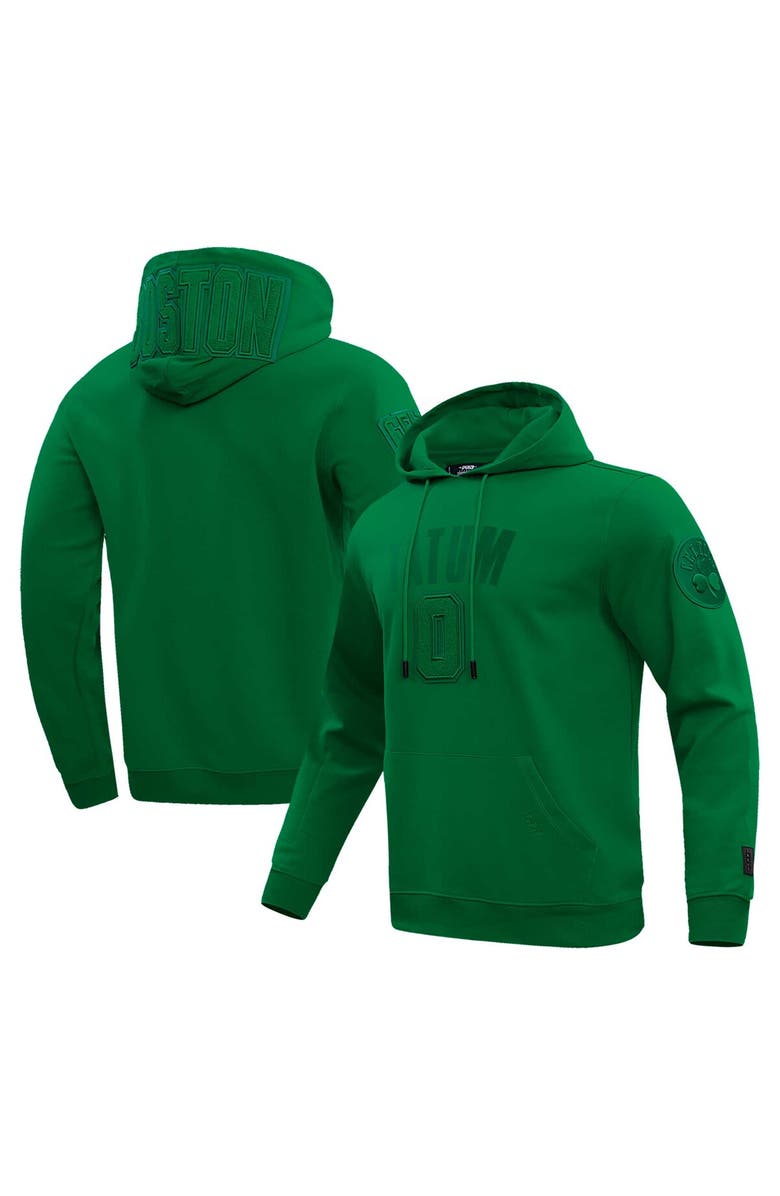 PRO STANDARD Men's Pro Standard Jayson Tatum Kelly Green Boston Celtics Triple Tonal Player Pullover Hoodie, Alternate, color, Kelly Green