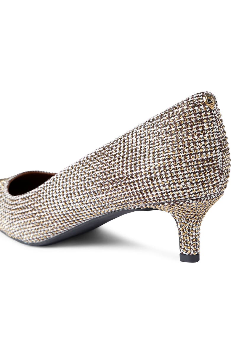 Kurt Geiger London Kensington Flexi Pointed Toe Kitten Heel Pump, Alternate, color, Dark Beige