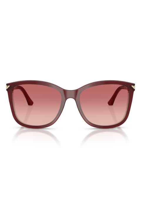 56mm Gradient Square Sunglasses