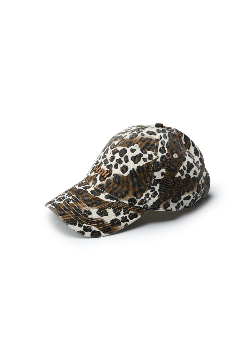 Leopard Print Baseball Cap, Alternate, color, Cream Cocoa