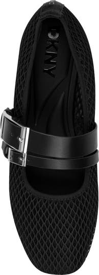Dade Buckle Strap Mesh Ballet Flat