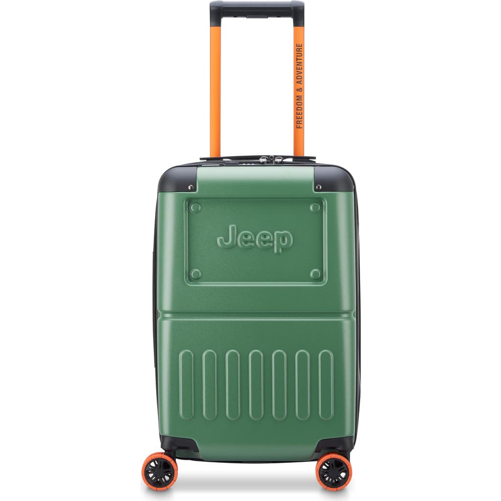 JEEP JH002B Carry-On 19 Inch Hardside Expandable Luggage with Spinner Wheels in Elm Green  product