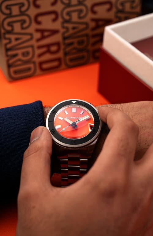 Spinnaker Piccard Automatic Bracelet Watch, 45mm In Orange