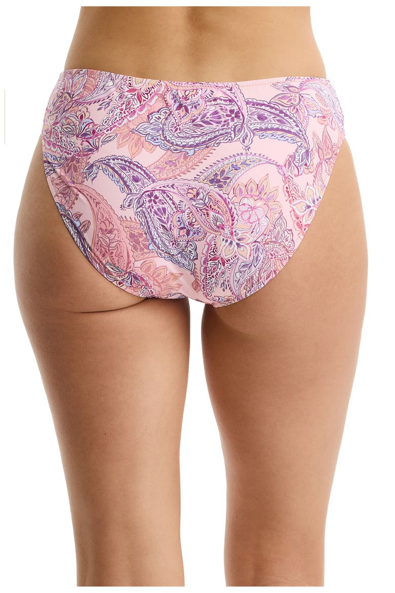 Boho Bloom Mid Rise Swim Bottom, Alternate, color, Pink-Multi