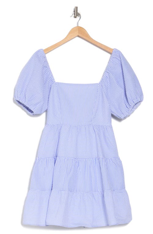 Shop Melrose And Market Seersucker Puff Sleeve Minidress