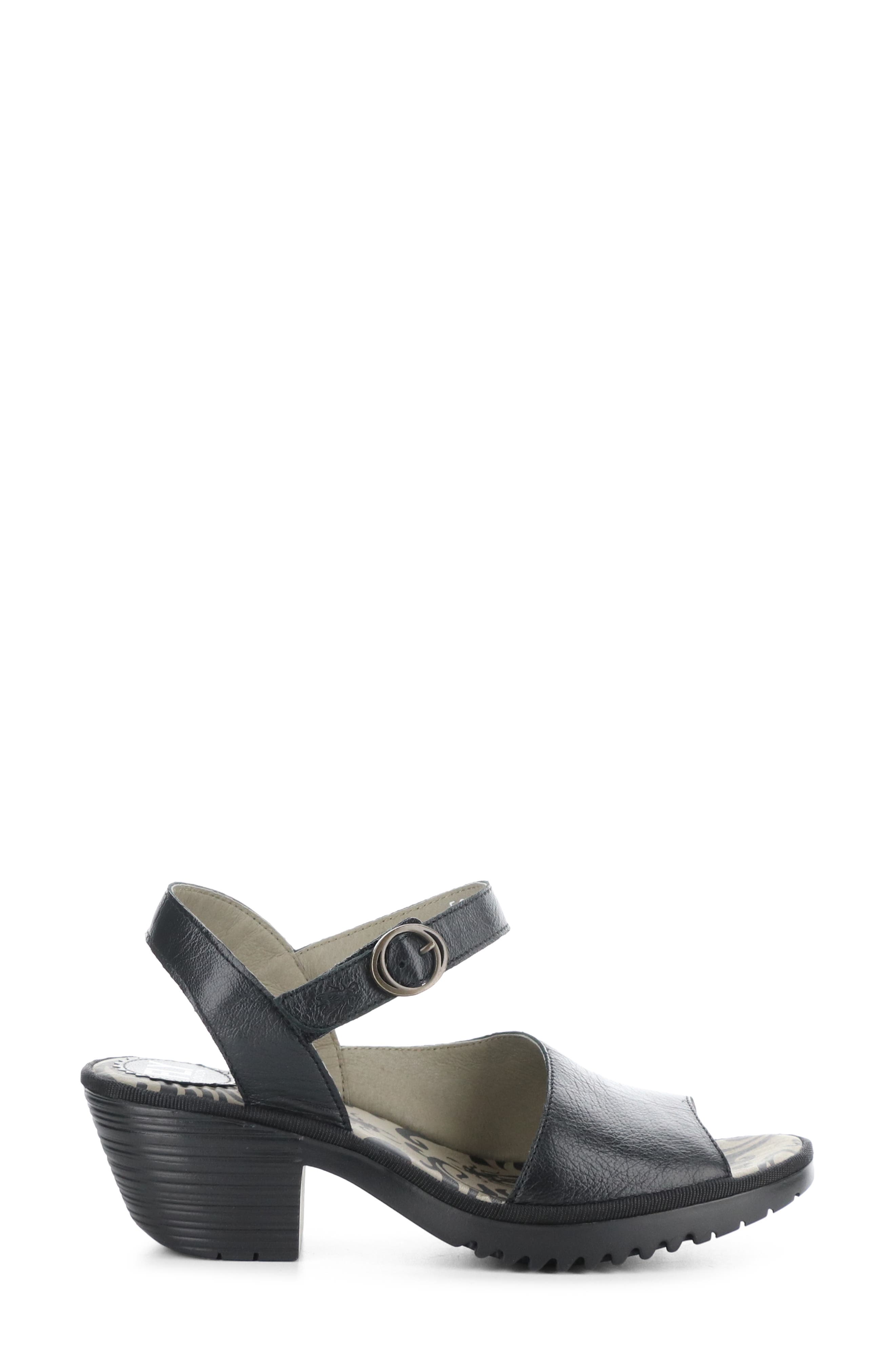 Fly London Wely Block Heel Asymmetric Sandal, Alternate, color, 