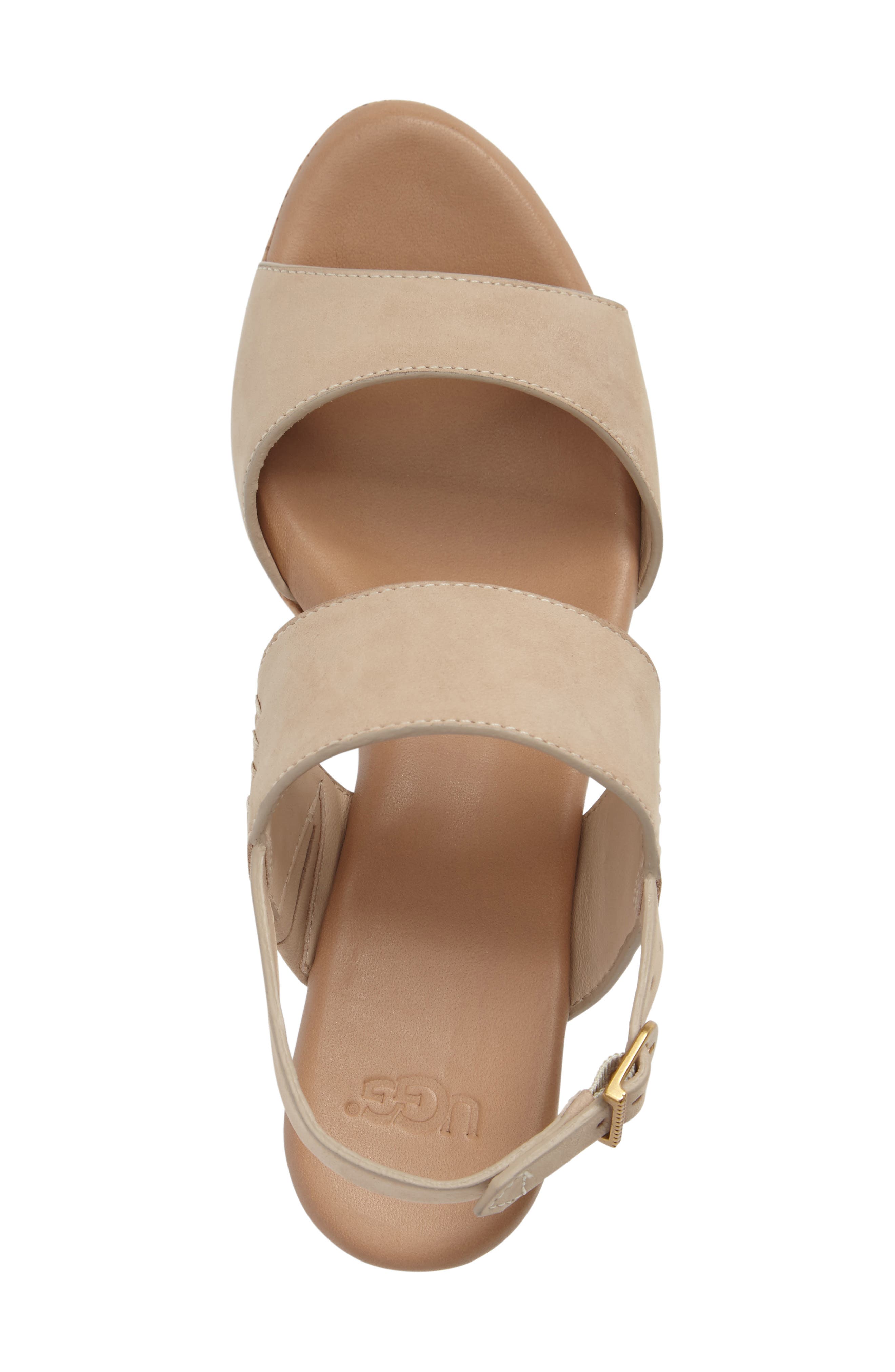 UGG<sup>®</sup> Elena Platform Wedge Sandal, Alternate, color, 