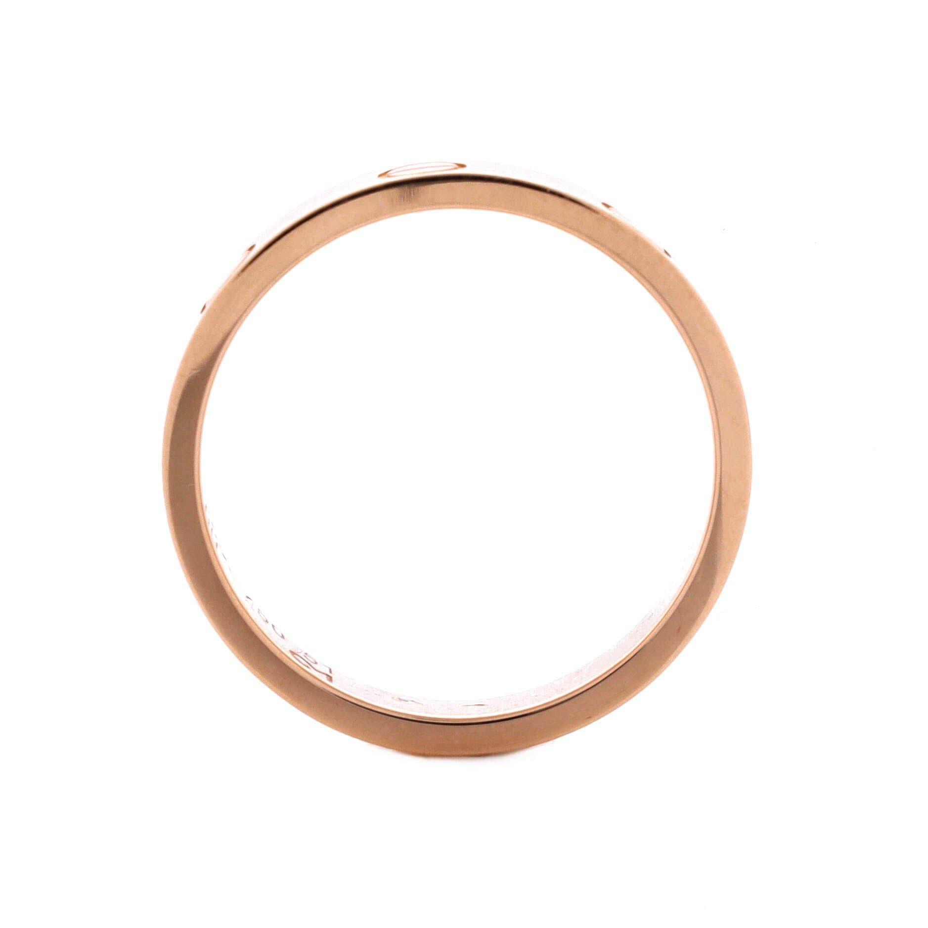 Love Wedding Band Ring 18K Rose Gold, Alternate, color, Metallic Gold