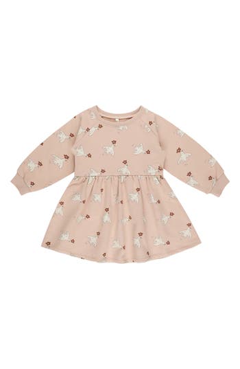 Rylee + Cru Kids' Raglan Sleeve Dress In Neutral