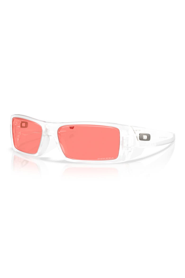60mm Rectangular Sunglasses, Alternate, color, CLEAR/ CORAL