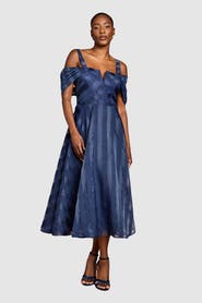Coast Organza Bardot Midi Dress