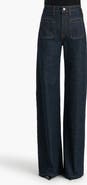 Khaite Delmonico High Waist Wide Leg Jeans