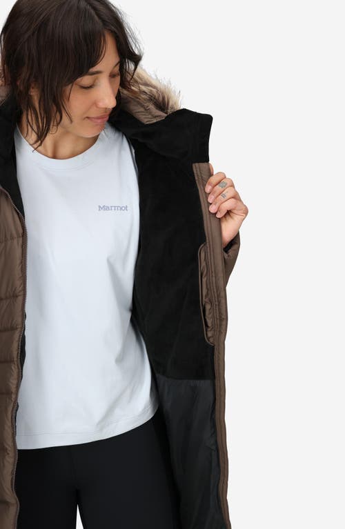 Marmot Montreal 700 Fill Power Down Parka In Brown