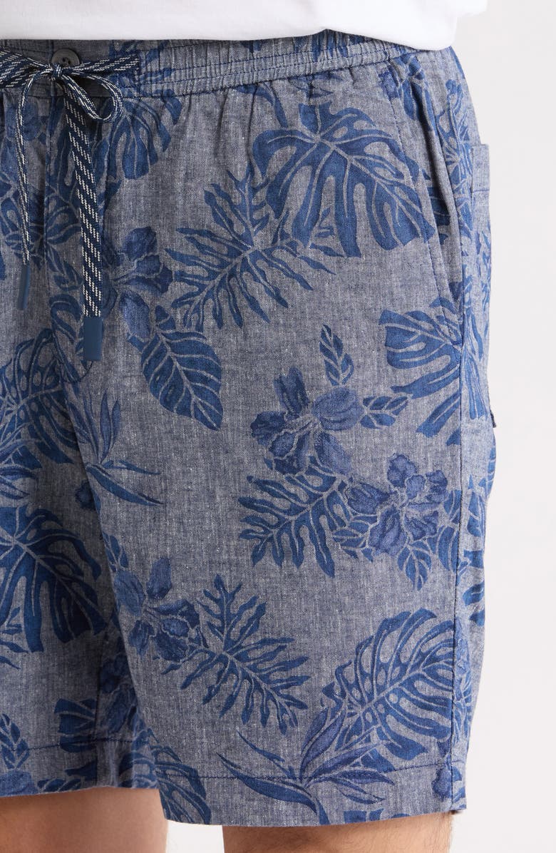 Tommy Bahama Azule Linen Blend Drawstring Shorts, Alternate, color, Insignia Blue
