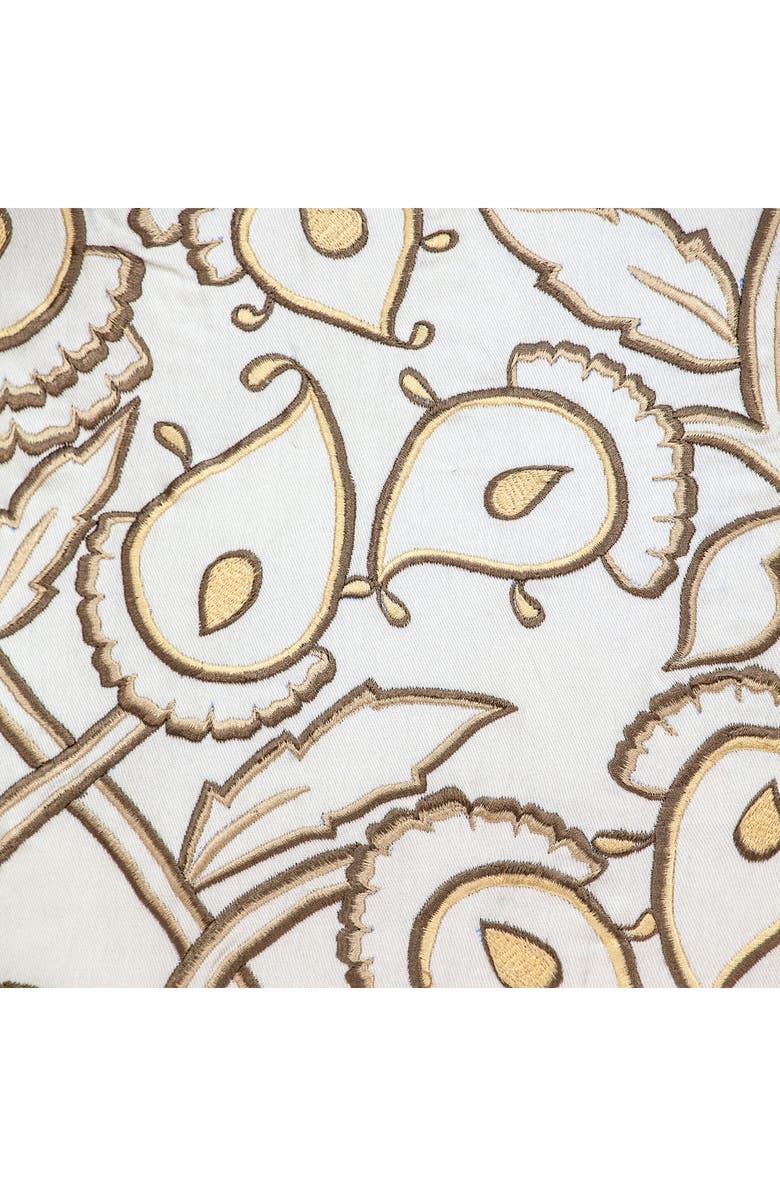 PARKLAND COLLECTION Celeste Embroidered Throw Pillow, Alternate, color, White