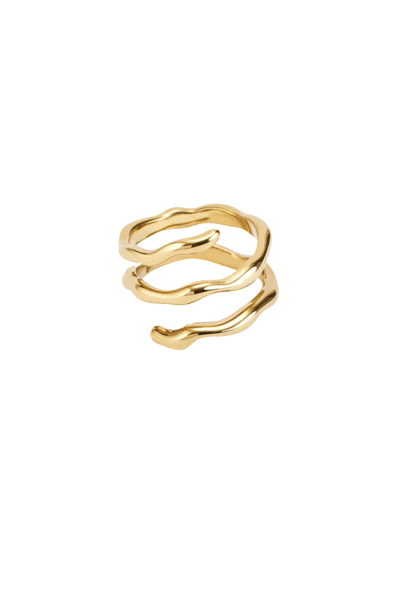 Dazzling 3 Ring, Main, color, Gold