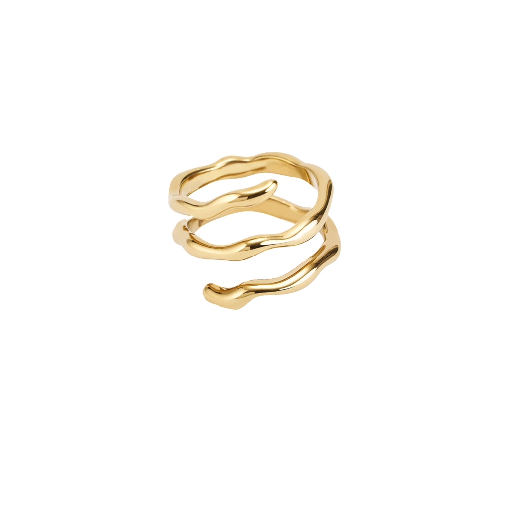 Hey Harper Dazzling 3 Ring In Gold