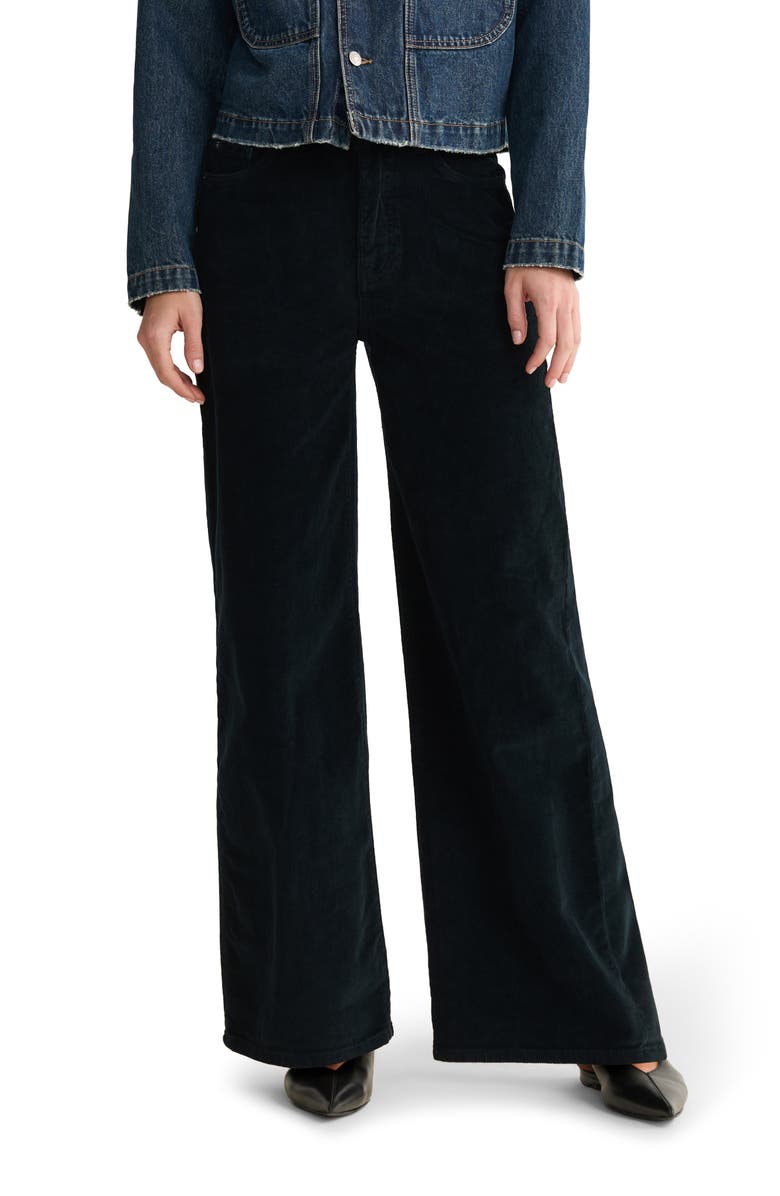 WARP+WEFT NCE High Waist Wide Leg Corduroy Jeans, Main, color, Knight