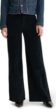WARP+WEFT NCE High Waist Wide Leg Corduroy Jeans
