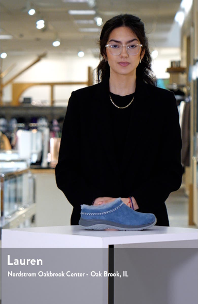 Encore Ice 5 Water Resistant Faux Shearling Clog, sales video thumbnail