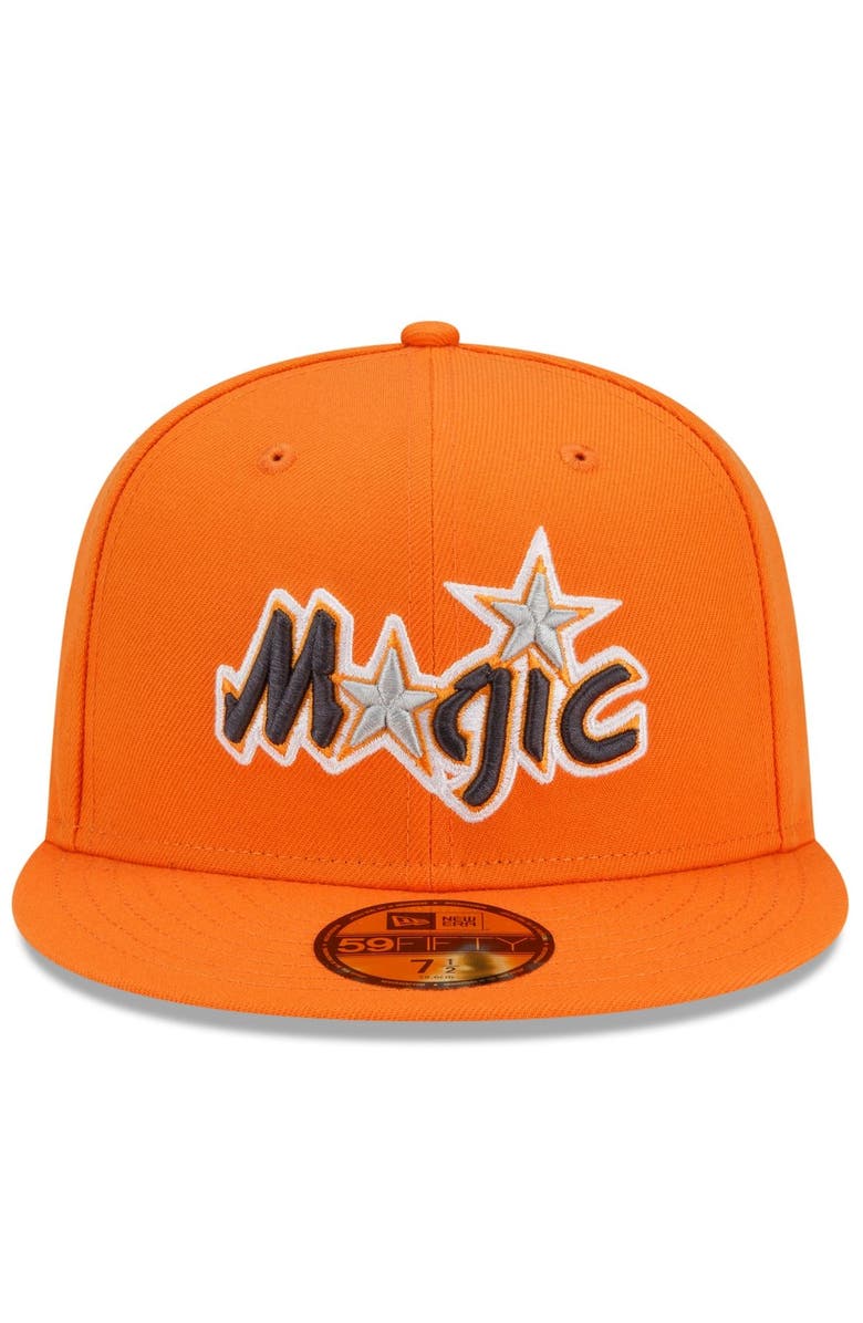New Era Men's New Era Orange Orlando Magic 2021/22 City Edition Alternate 59FIFTY Fitted Hat, Alternate, color, 