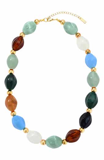 Mixed Color Chunky Bead Necklace