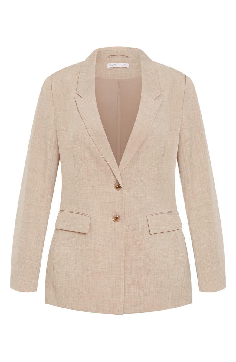 City Chic Blakely Blazer, Alternate, color, Latte