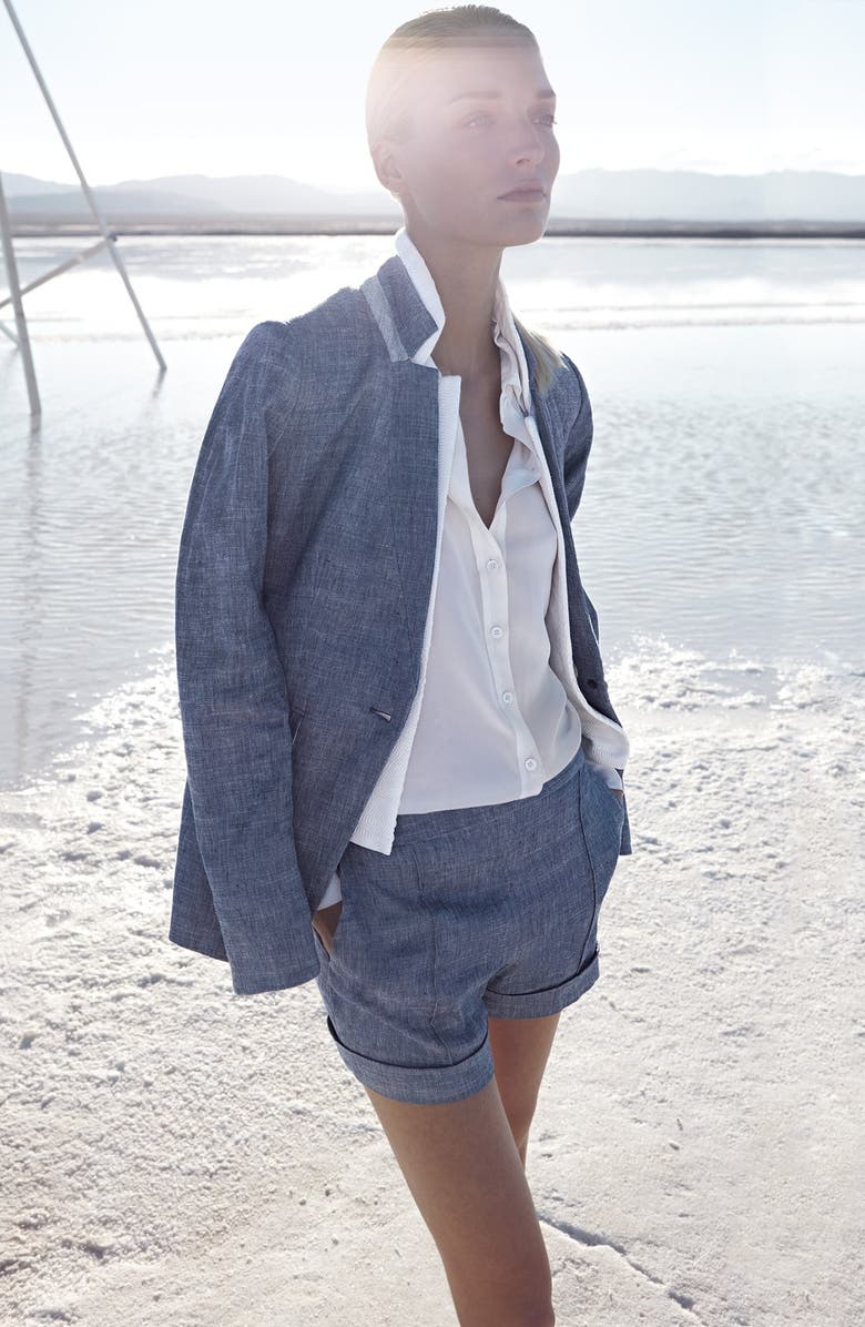 Veronica Beard 'Orchid' Jacket with Removable Dickey, Alternate, color, 