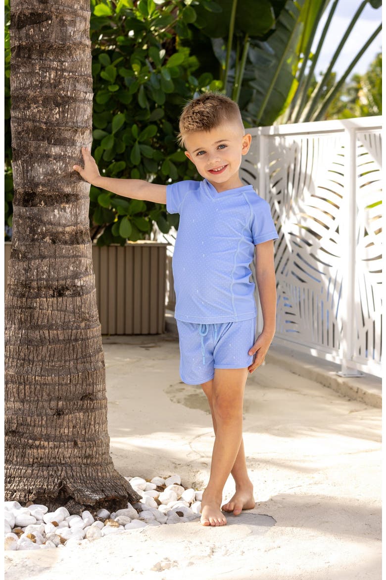 Emblem Swim Pants, Alternate, color, Blue Print