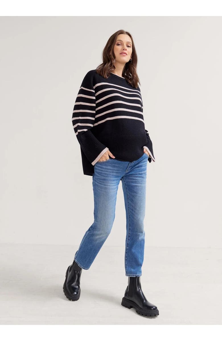 HATCH The Over The Bump Straight Maternity Jean, Main, color, Indigo