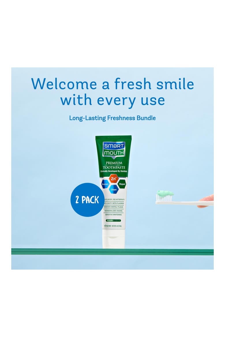 Anti-Cavity Zinc Fluoride Whitening Toothpaste 6 oz, 2-Pack, Alternate, color, Mild Mint