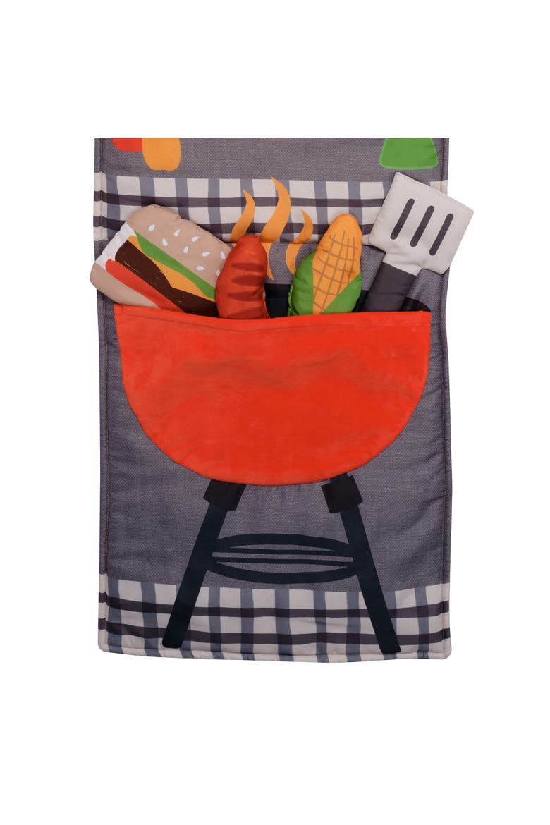 Interactive 2-n-1 Soft Toddler Hamburger/Barbeque Pillow Play Set, Alternate, color, Multicolor