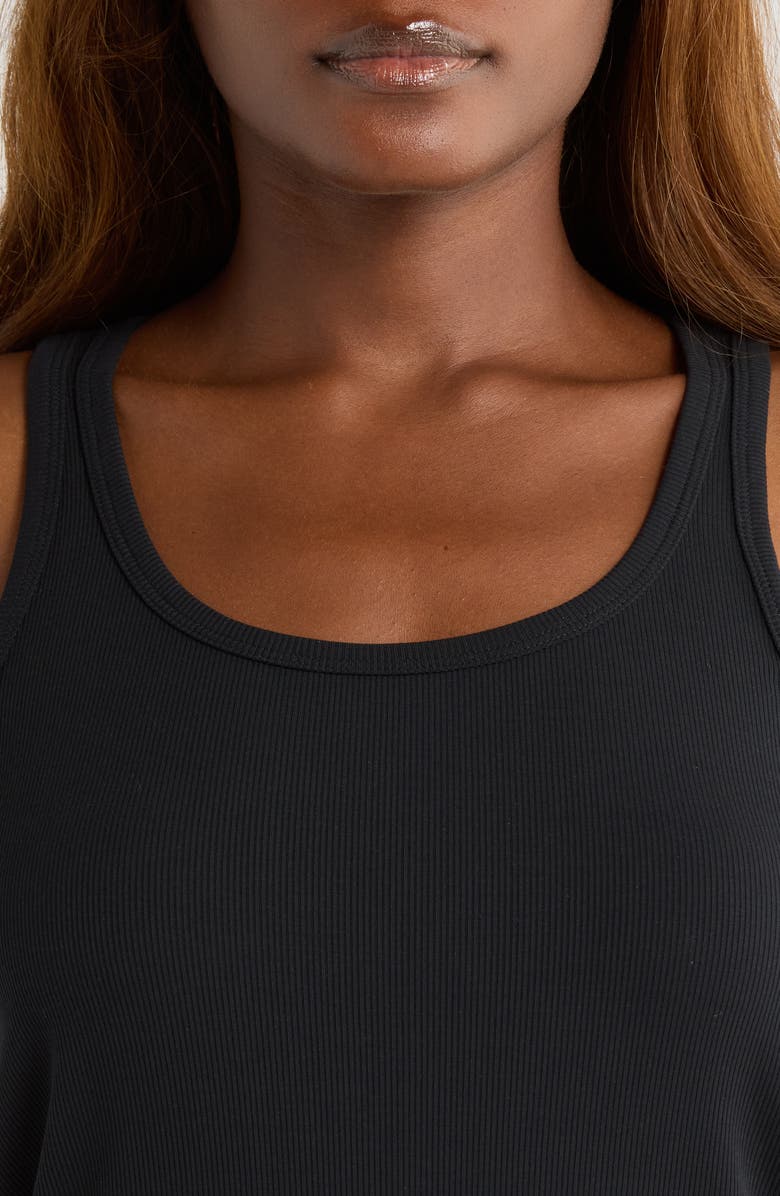 TomboyX Power Rib Tank Top, Alternate, color, Black