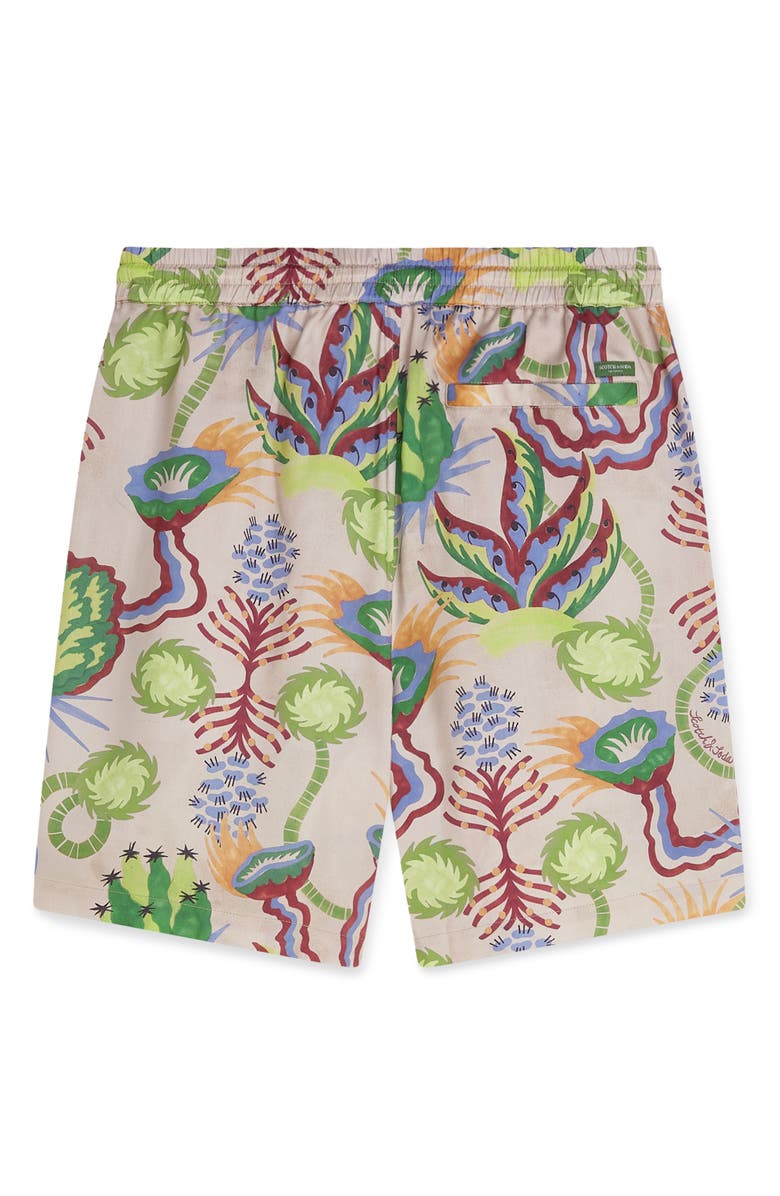 Scotch & Soda Relaxed Fit Bermuda Shorts, Alternate, color, Desert Floral Infinity