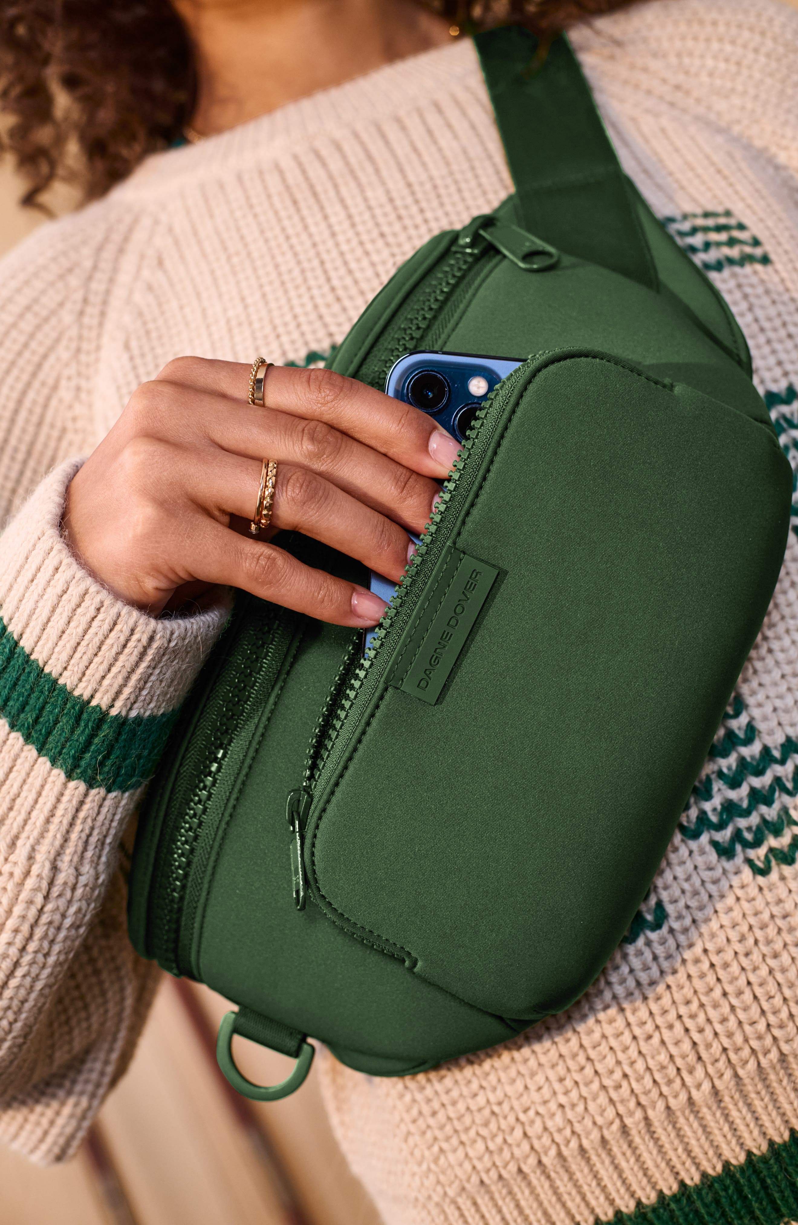 Dagne Dover Jax Large Neoprene Belt Bag, Alternate, color, 