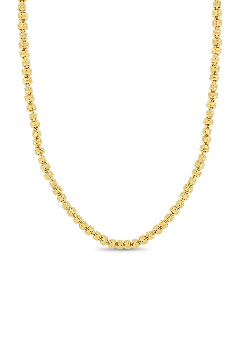 Men's 14K Gold Segmented Link Chain Necklace, 5.8mm (Online Trunk Show), Main, color, 14K YELLOW GOLD