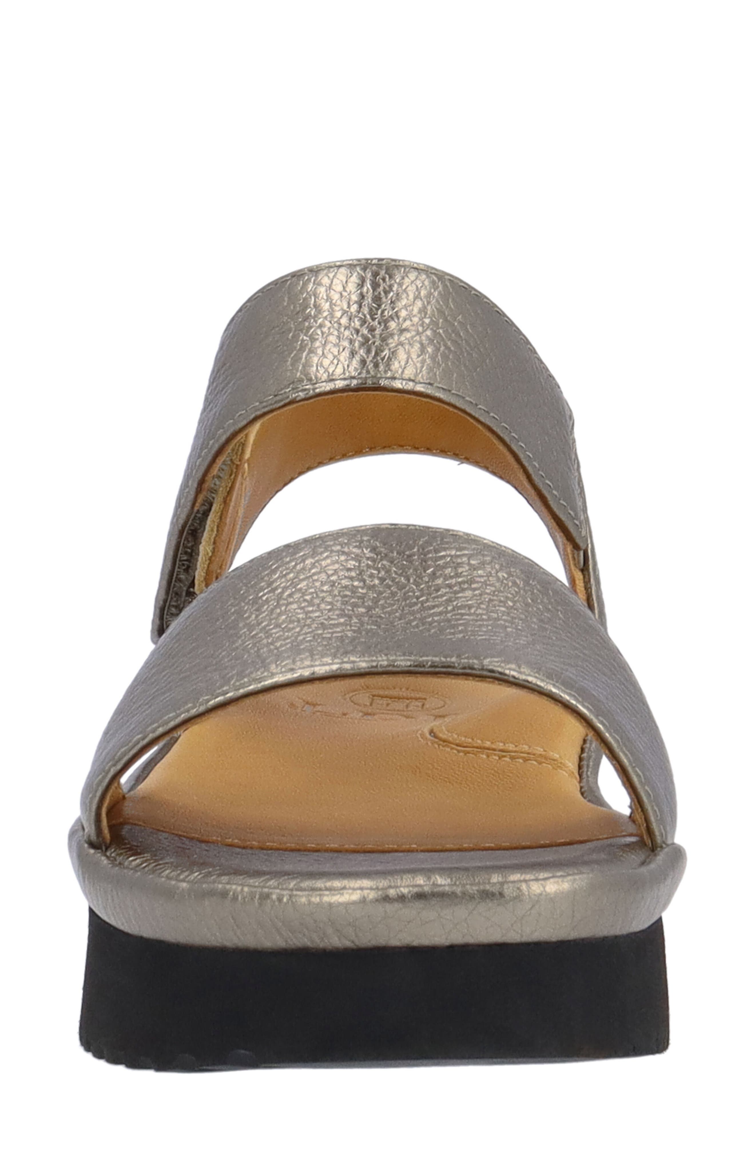 L'Amour des Pieds Abrilla Ankle Strap Sandal, Alternate, color, Hematite