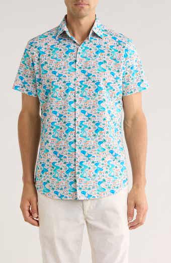 Gap Road Sport Fit Short Sleeve Cotton Button-Up Shirt
