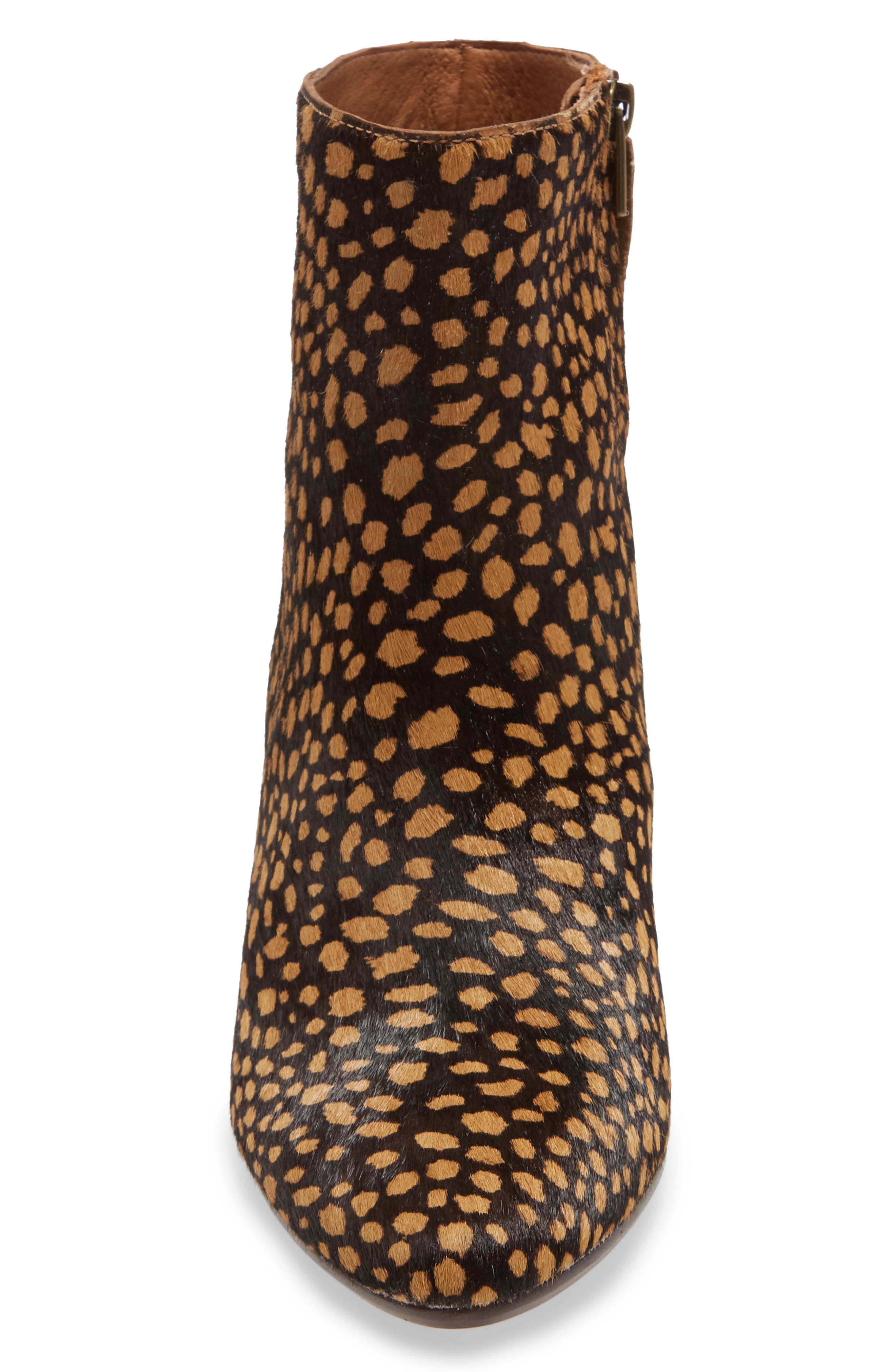 The Fiona Bootie, Alternate, color, TOFFEE MULTI CALF HAIR