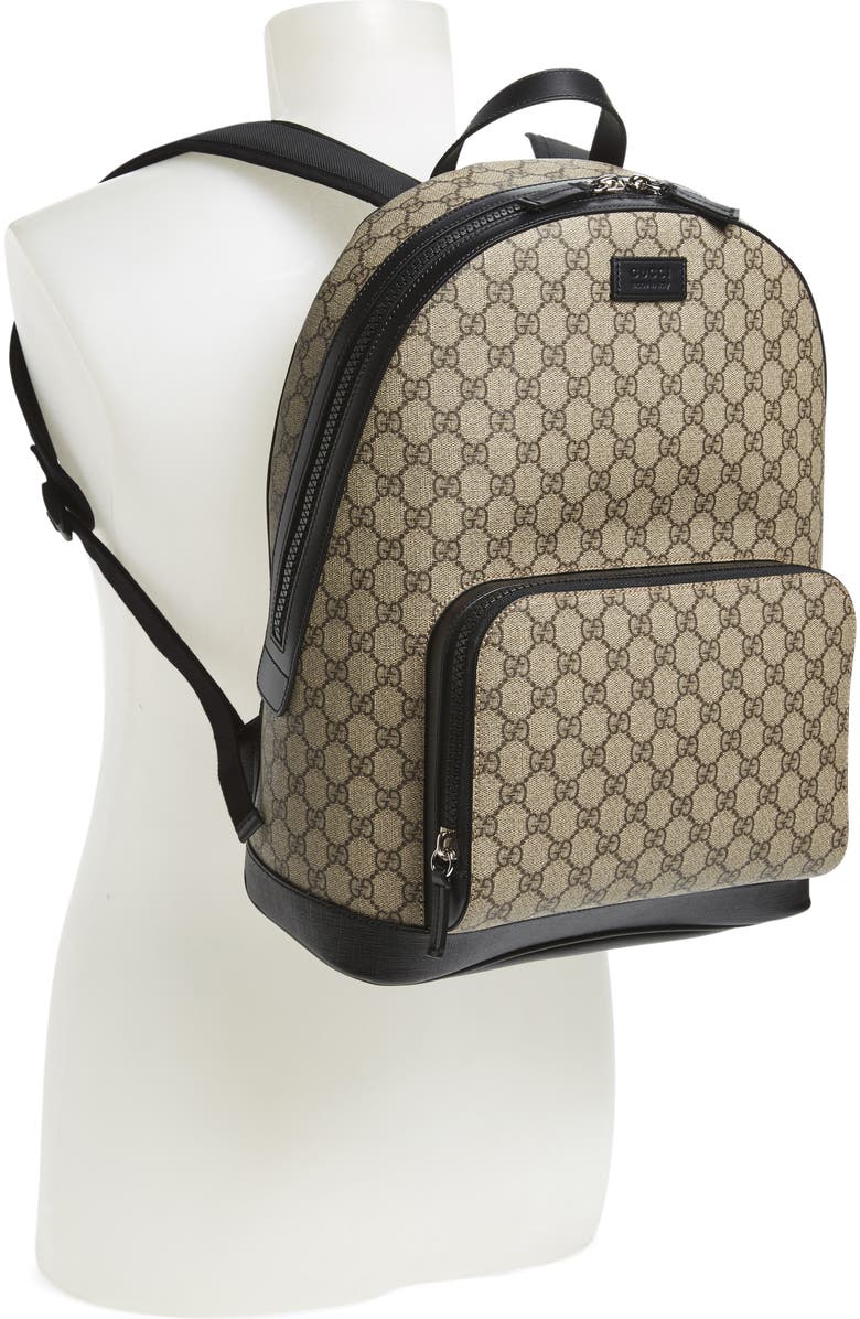 Gucci Eden Canvas Backpack, Alternate, color,