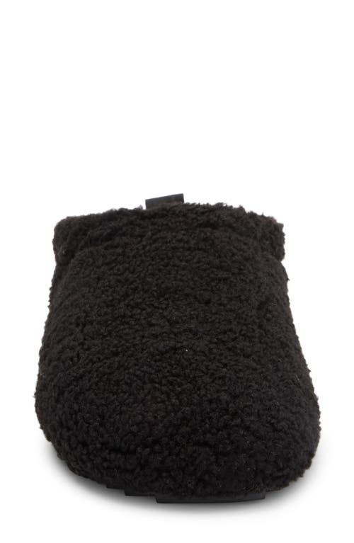 Nordstrom Greer Faux Shearling Clog Slipper In Black