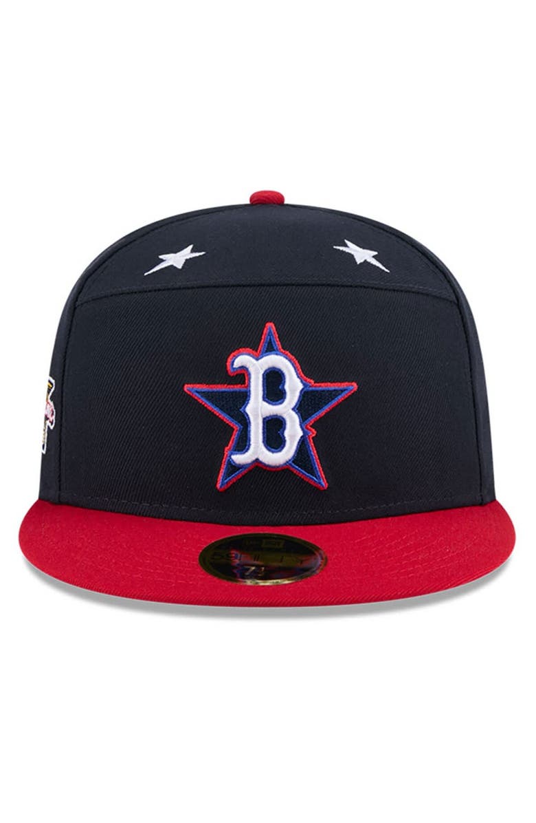 New Era Men's New Era Navy/Red Boston Red Sox 2025 MLB All-Star Game Workout Side Patch 59FIFTY Fitted Hat, Alternate, color, Navy