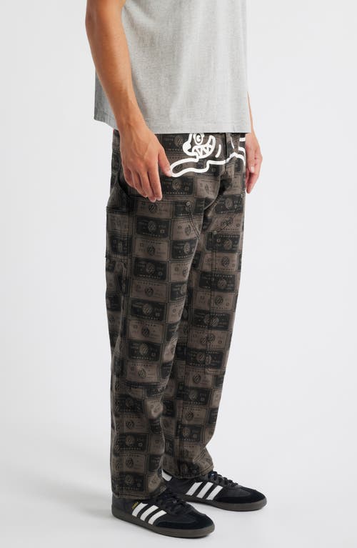 Icecream Charge Cotton Canvas Carpenter Pants In Brown