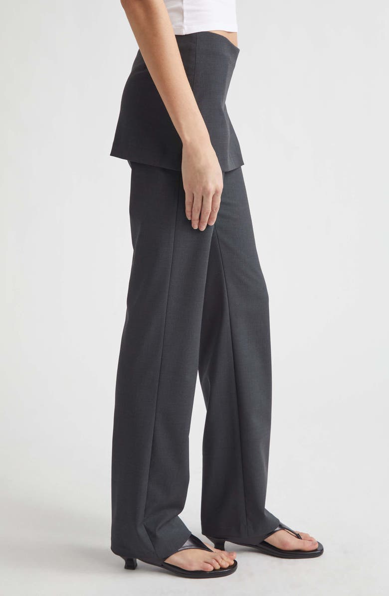 Paloma Wool Archive Stretch Straight Leg Skant, Alternate, color, Dark Grey